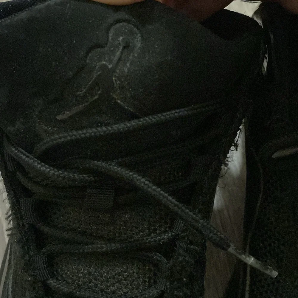 Jordan size 8 black patent leather in used condition